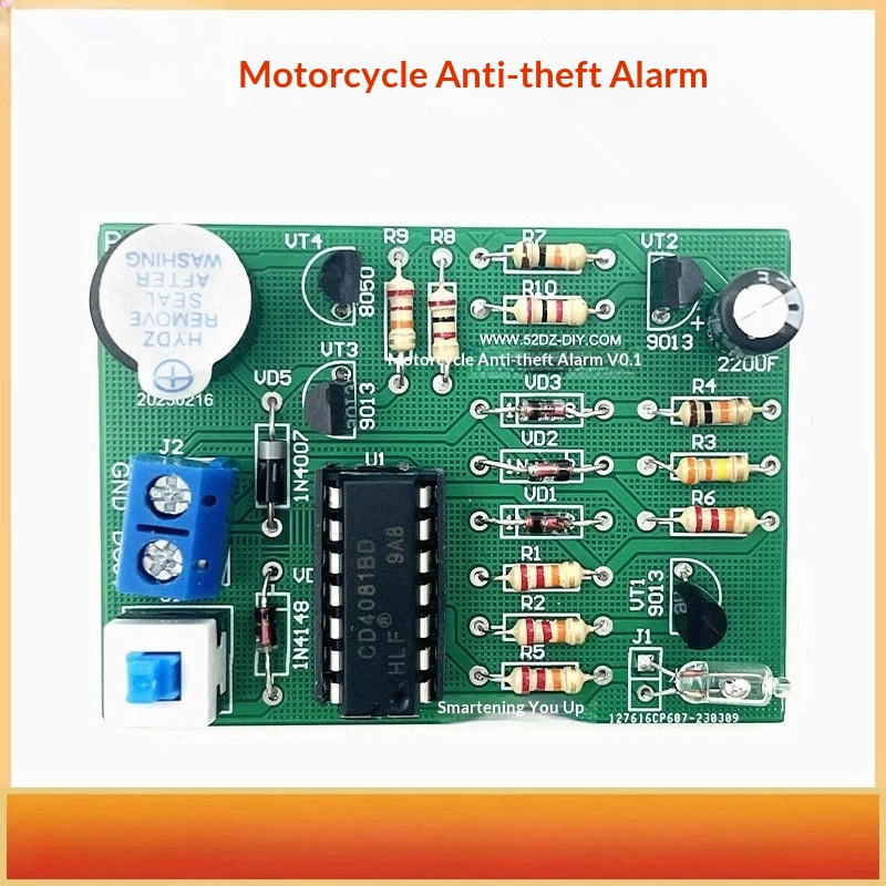 Diy Motorcycle Electronics - Kit DIY de Alarme Antifurto por