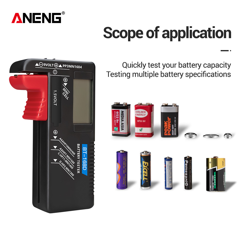 Diy Electronics Test Equipment - Aneng BT-168/BT-168D testador de capacidade da