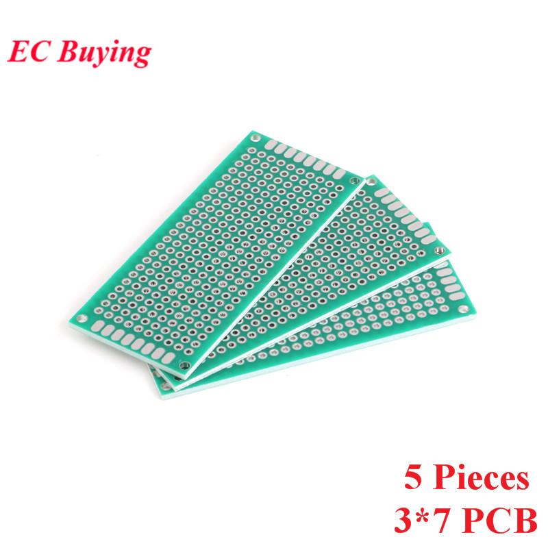 Arduino Diy Electronics - 5 peças 3x7cm protótipo de lado