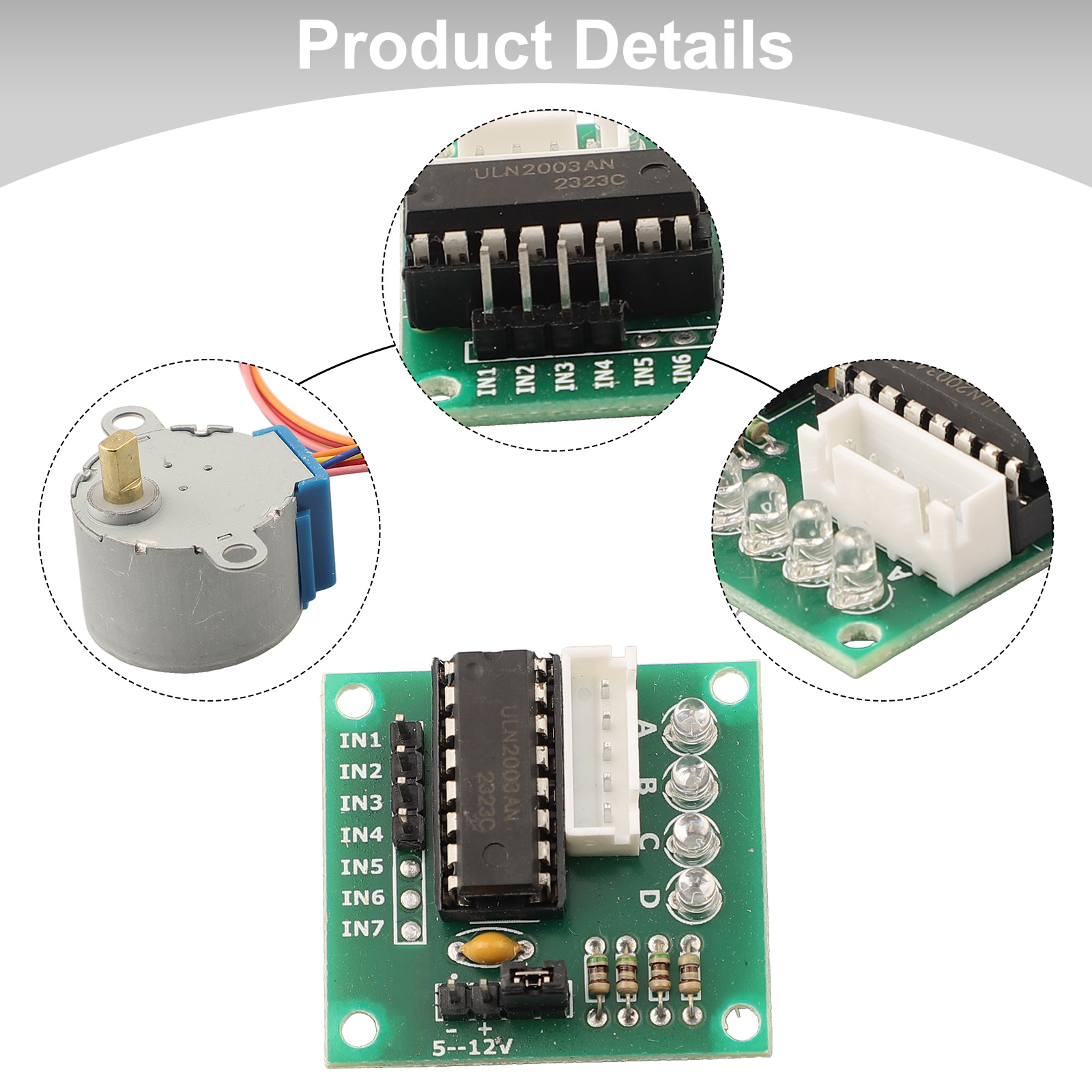 Stepper Motor 28Byj - Motor de Passo de 4 Fases