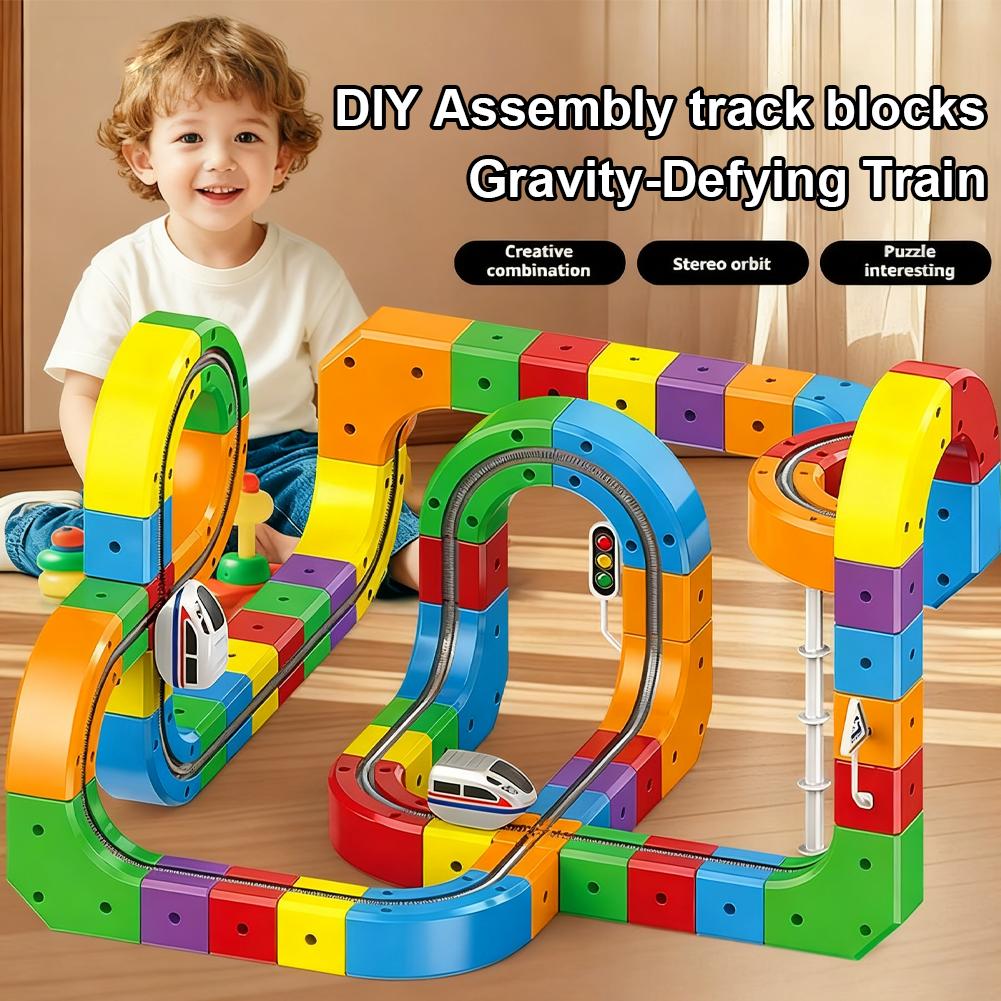 Diy Electronics Toys - Diy montagem pista mágica trem bloco