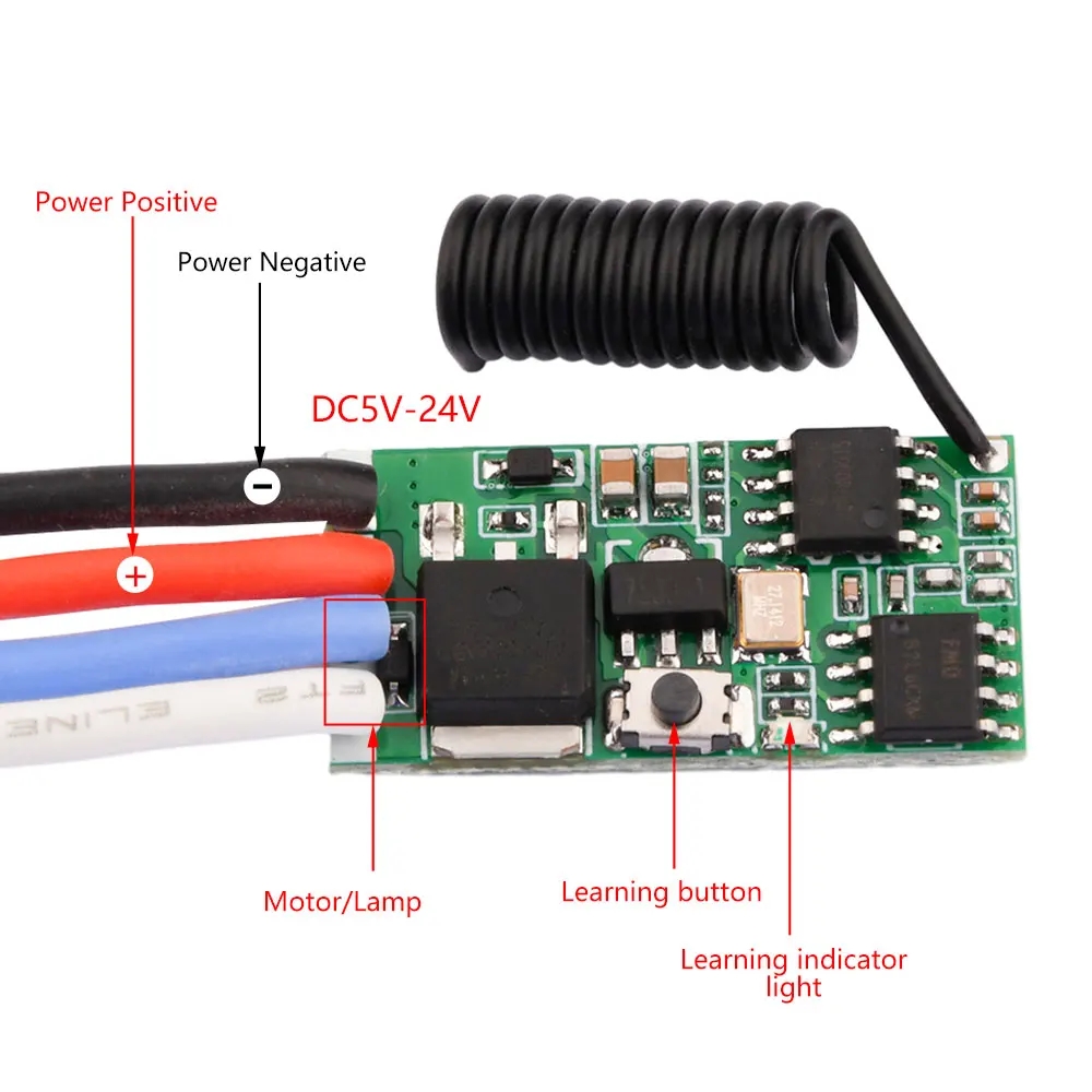 Rf 433Mhz Module - Módulo Receptor de Controle Remoto RF