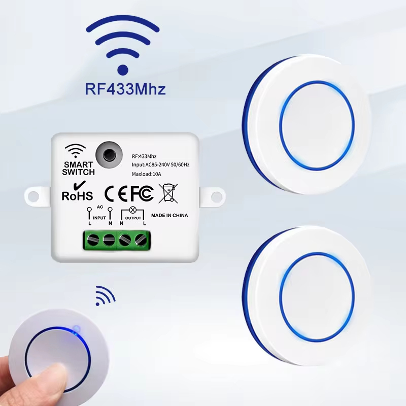 Diy Electronics Button - Interruptor de luz com controle remoto