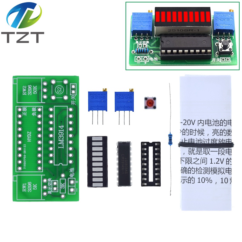 Diy Electronics Test Equipment - Módulo Indicador de Capacidade de Bateria