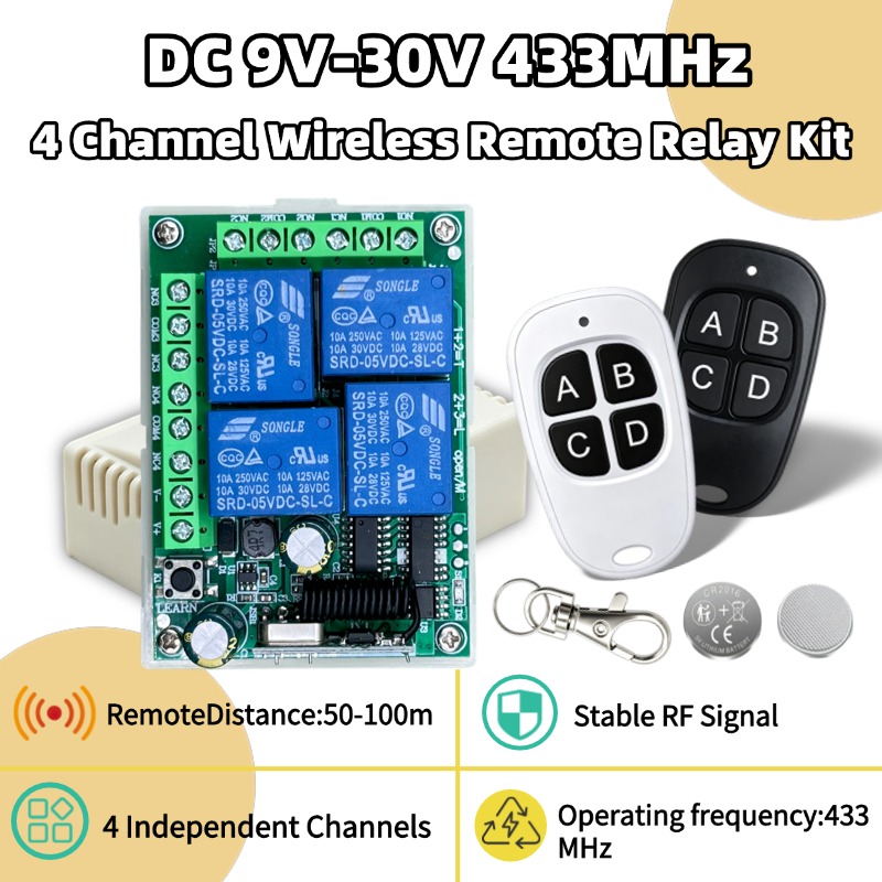 Rf 433Mhz Module - Controle Remoto Sem Fio Universal 433MHz,