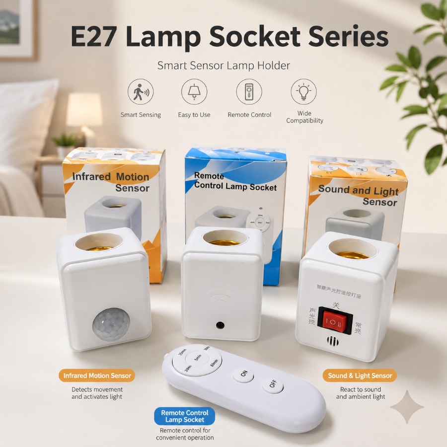Ldr Light Sensor - Adaptador de Soquete E27 com Sensor