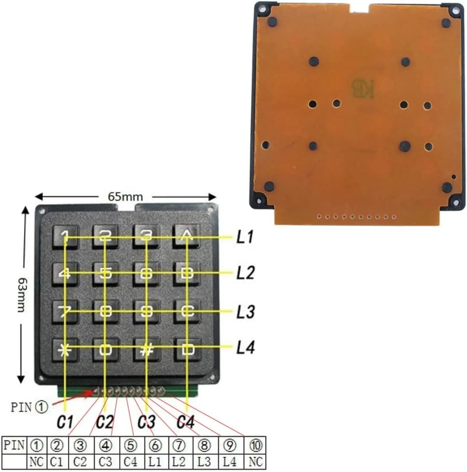 Teclado de Membrana Matricial  - Arduino Diy Electronics avaliação e preço