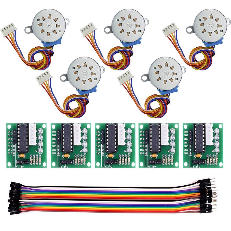 5 conjuntos de motor de passo  - Stepper Motor 28Byj avaliação e preço