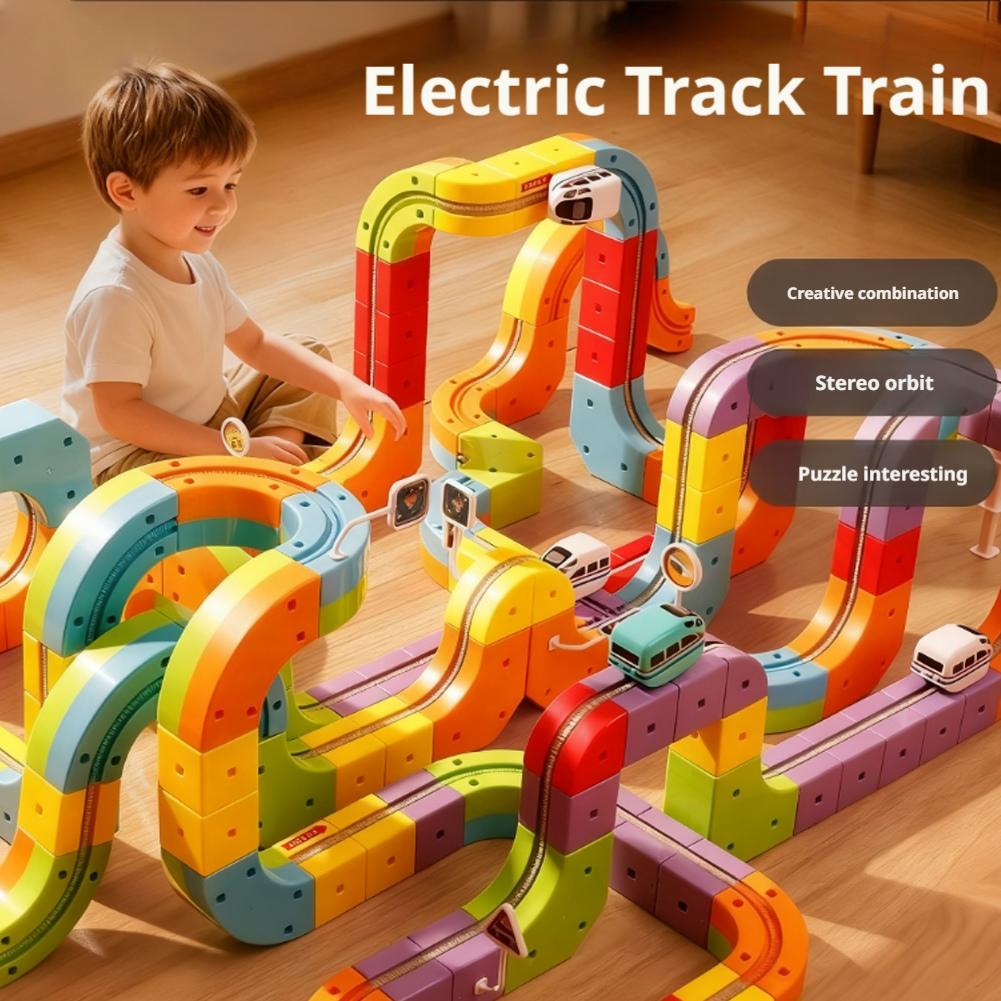 Diy montagem pista mágica trem - Diy Electronics Toys avaliação e preço