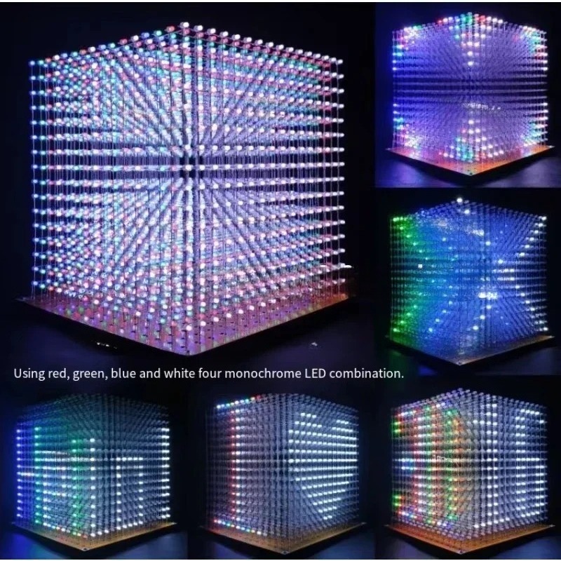 3 D16mini Light Cube Kit 16x16 - Diy In Electronics avaliação e preço