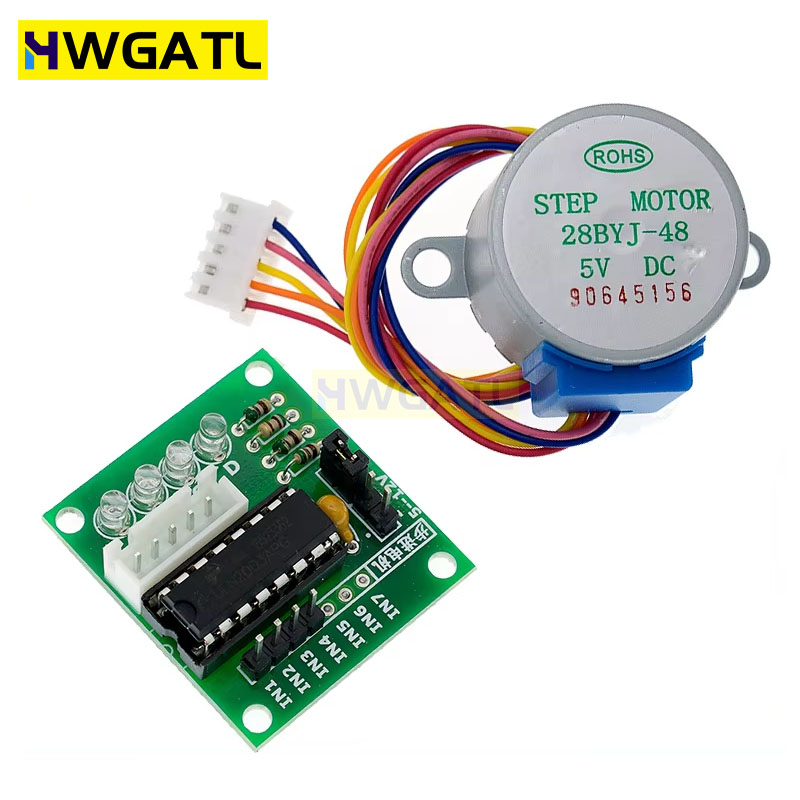 HWGATL 5V 4 fases 28BYJ-48 DC  - Stepper Motor 28Byj avaliação e preço