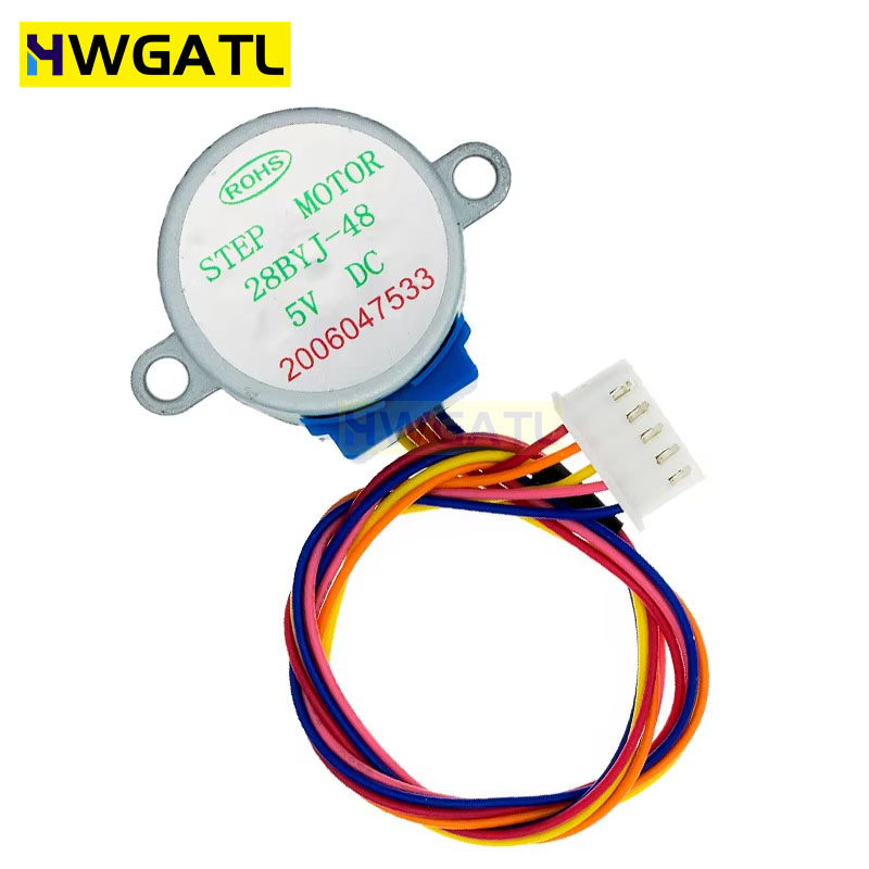 HWGATL 5V 4 fases 28BYJ-48 DC  - Stepper Motor 28Byj avaliação e preço