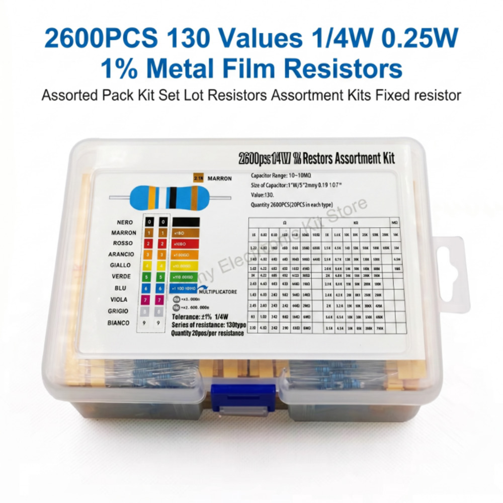Kit de Resistores de Filme Met - Diy Electronics Com avaliação e preço