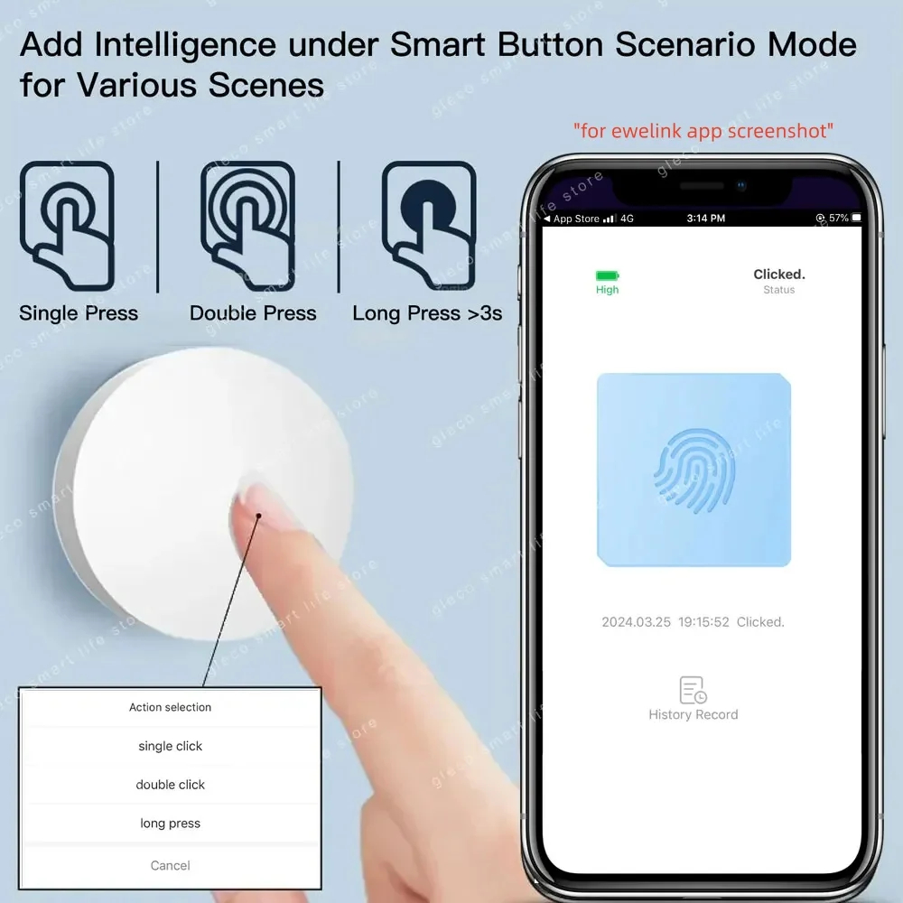 Botão de Cena Zigbee: Interrup - Diy Electronics Button avaliação e preço