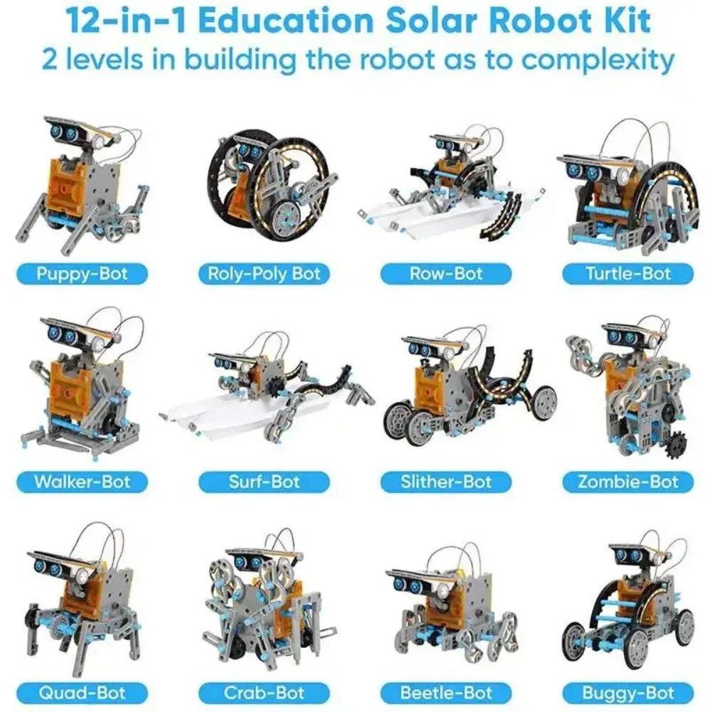 13 em 1 robô movido a energia  - Diy Electronics Toys avaliação e preço