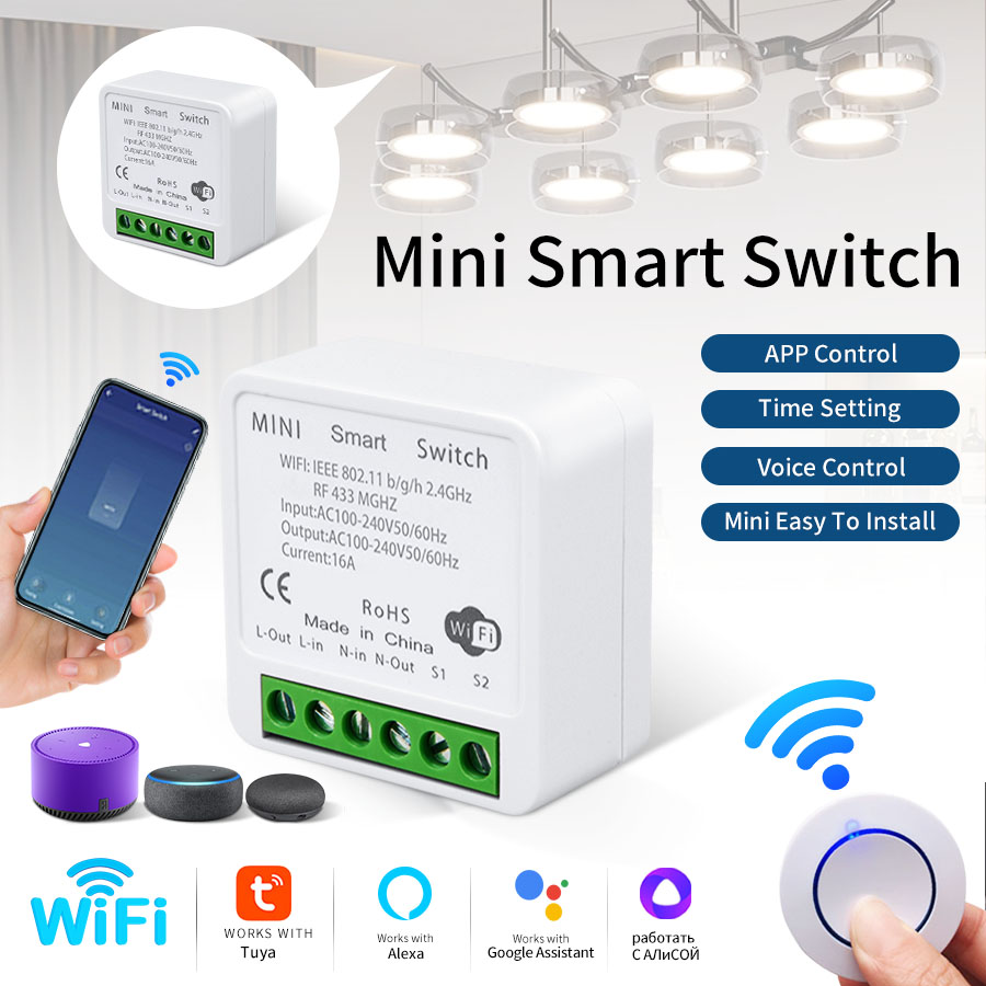 Interruptor Inteligente WiFi T - Rf 433Mhz Module avaliação e preço